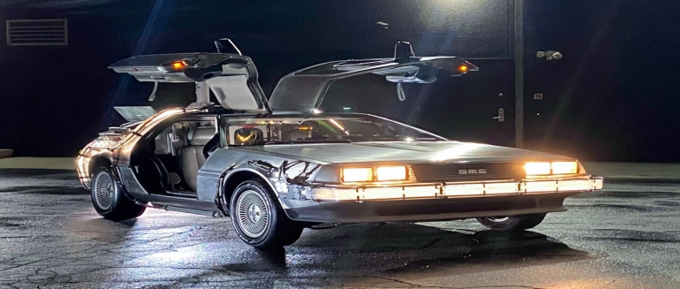 Delorean reappears today back to the future